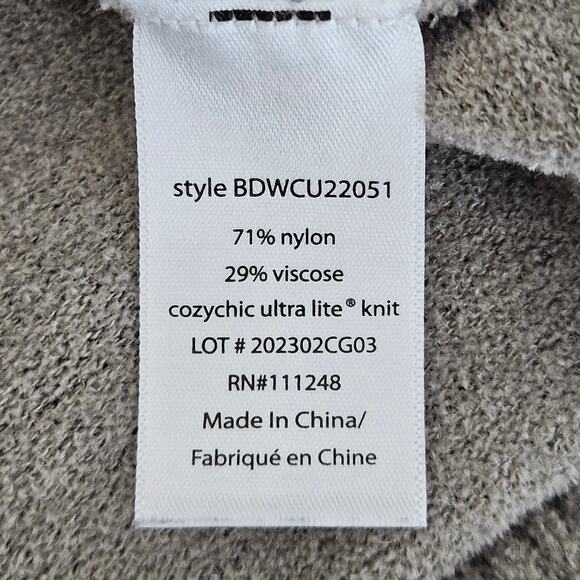 Barefoot Dreams Open Front Cardigan Sweater Long Neutral Taupe | Women's Medium - Picture 8 of 16